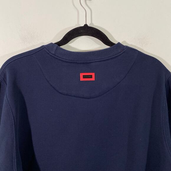 Boxraw Men's Navy Gorilla Patch Pullover Sweatshirt Size L - Picture 10 of 11